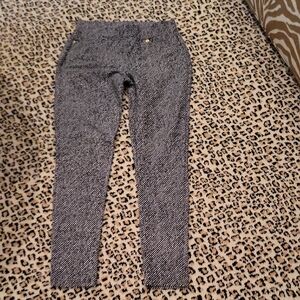 Michael Kors Black and White Patterned Jeggings